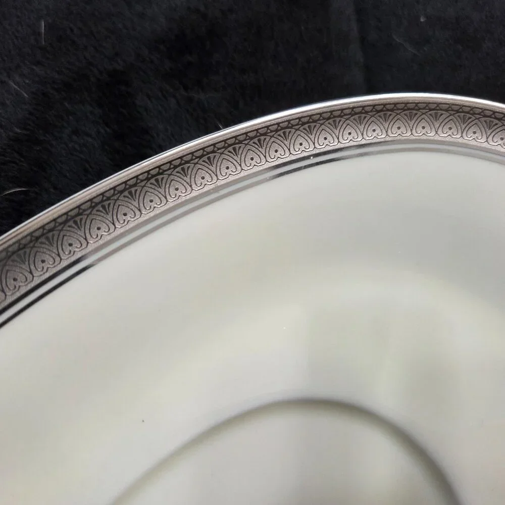 MIKASA PALATIAL PLATINUM   GRAVY BOAT WITH DISH - Picture 3 of 3
